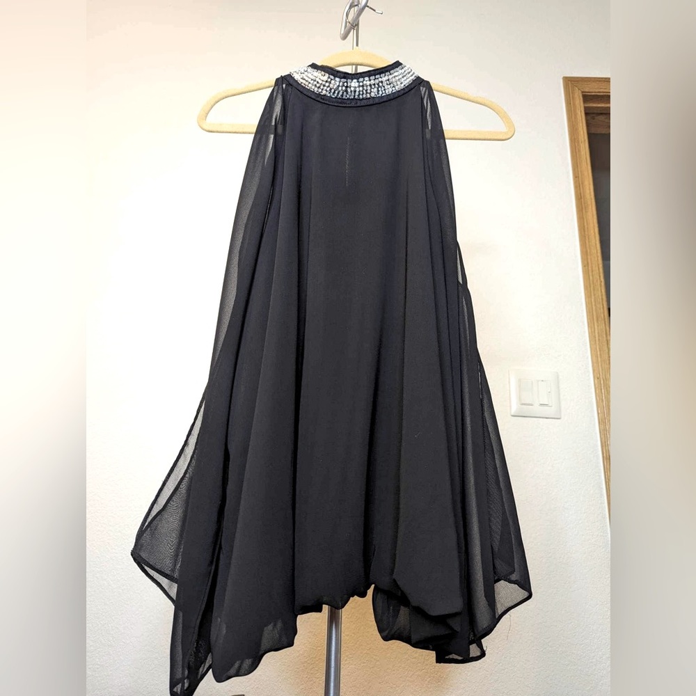 Fredricks of Hollywood Black Chiffon Shirt Size: 2x
